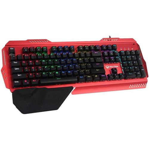 MEETION MK20 MEHANIČKA METALNA RGB Tastatura, CRVENA slika 2