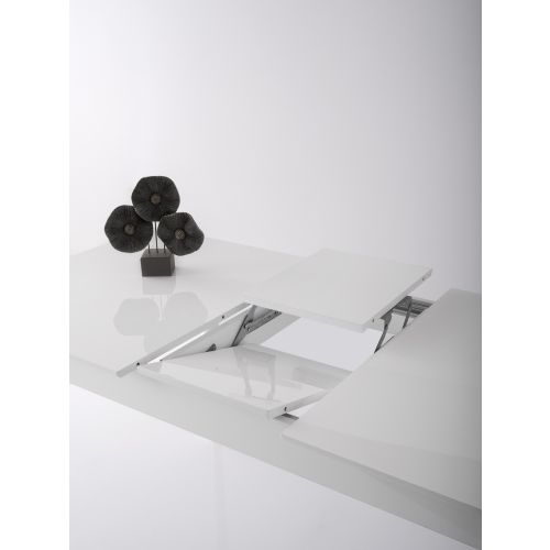 Lotus - 1124 White Extendable Dining Table slika 7