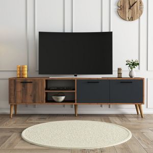 TV Stalak Exxen - 1581 u boji orah i antracit