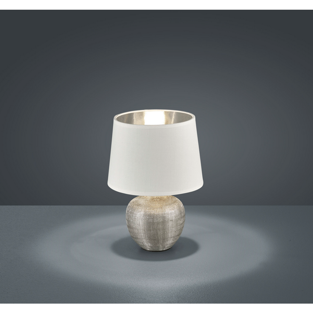 Luxor 26CM. SILVER  stona lampa slika 1
