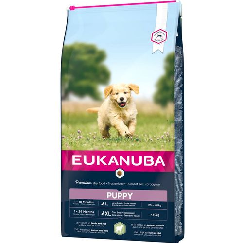 Eukanuba Puppy&Junior Large breed, janjetina s rižom 12 kg slika 1