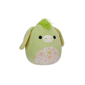 Squishmallows 20cm - juniper - zeleni magarac s cvjetnim trbuhom