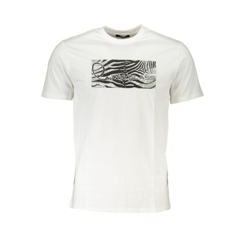 CAVALLI CLASS MEN'S SHORT SLEEVED T-SHIRT WHITE slika 1