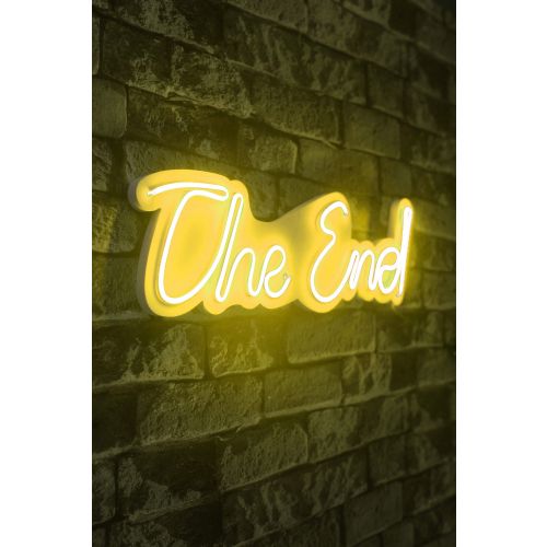 Wallity Ukrasna plastična LED rasvjeta, The End - Yellow slika 1