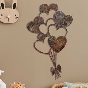 Wallity Metalna zidna dekoracija Rusty Heart 1