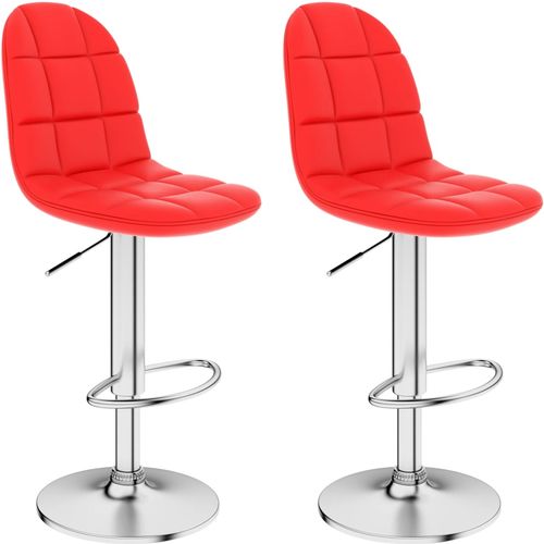 Barski stolci od umjetne kože 2 kom crveni slika 35