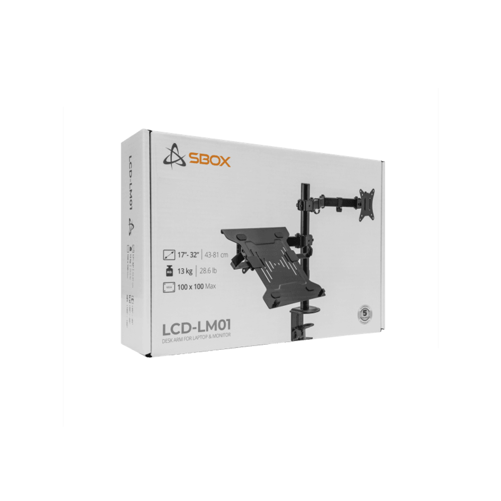 SBOX Stoni stalak LCD-LM01-2 (13-32"/9kg monitor - 4kg laptop) slika 9