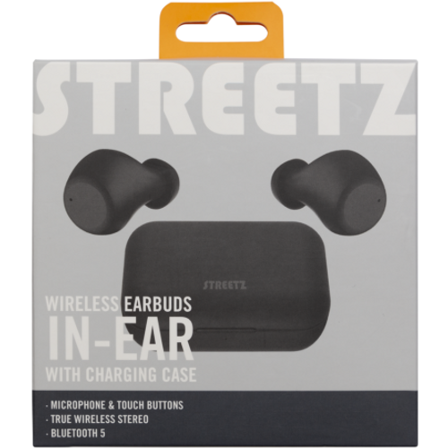 STREETZ Slušalice True Wireless TWS-110 in-ear, s kutijicom za punjenje, BT5 CRNE slika 4