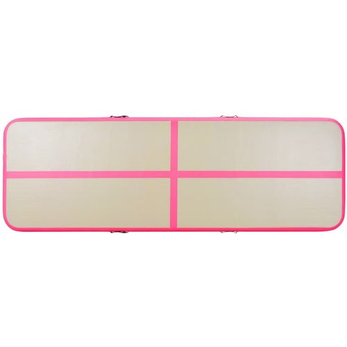 Strunjača na napuhavanje s crpkom 800 x 100 x 10 cm PVC roza slika 17