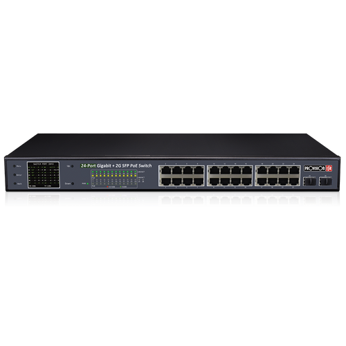 Provision Isr 24-portni Giga PoE Switch 370W+2 SFP slika 1