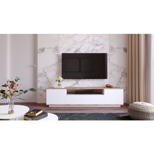 Hanah Home FR7 - AW Atlantic Pine Beli TV sto slika 4