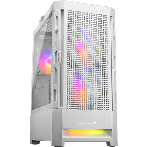 COUGAR | Duoface RGB White | PC Case | Mid Tower / Airflow Front Panel / 2 x 140mm &amp; 1x 120mm ARGB Fans incl. / TG Left Panel slika 1