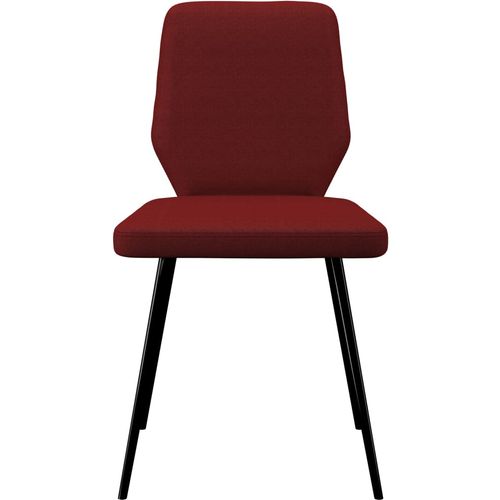 Blagovaonske stolice od tkanine 6 kom crvena boja vina slika 3