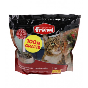 Friend suha hrana za mačke Govedina 800+100g