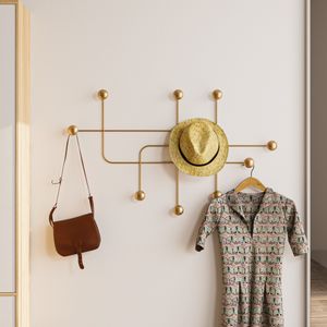 Metal wall hook Samara-A, colour: gold