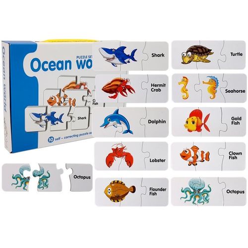 Edukativne puzzle - oceanske životinje slika 1