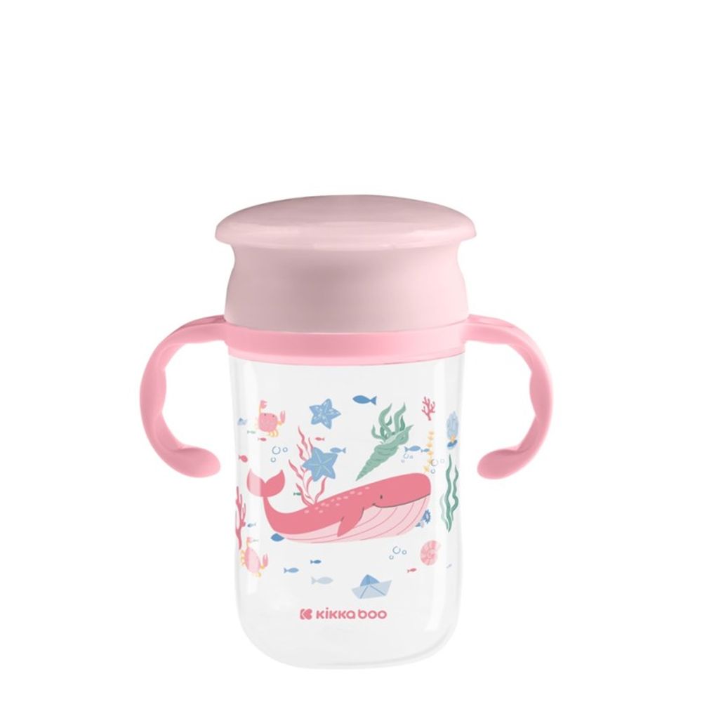 Kikka Boo Čaša za piće 360° Deep Sea 300ml, Pink slika 1