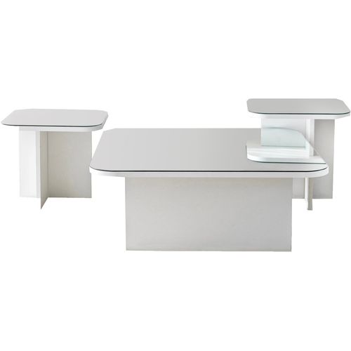 Jazz - White White Coffee Table Set slika 8