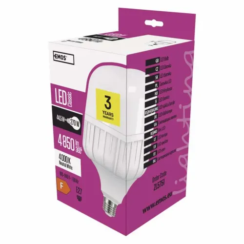 Led sijalica Classic T140 44,5W(270W) E27 NW Emos ZL5751 slika 1