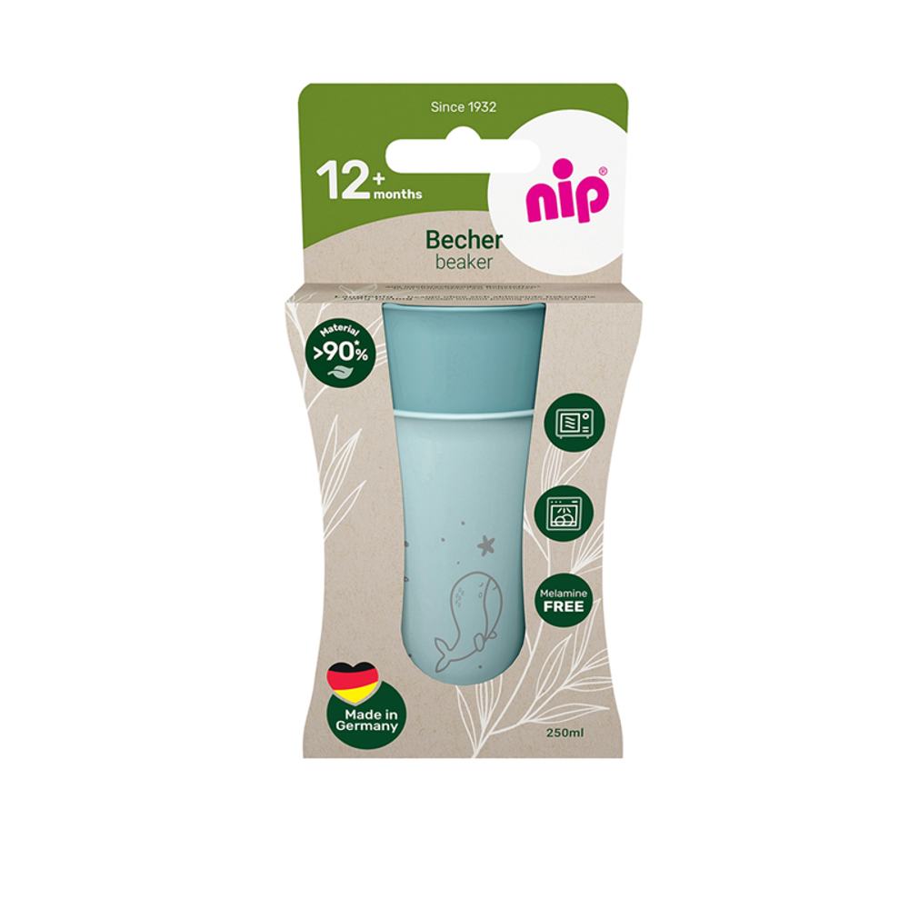 nip® Dječije čaše Becher 250ml 2kom, Plave slika 3