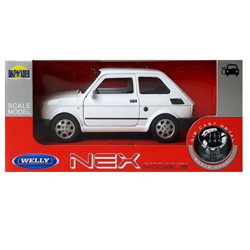 Fiat 126p Peglica bijela 1:34 slika 5