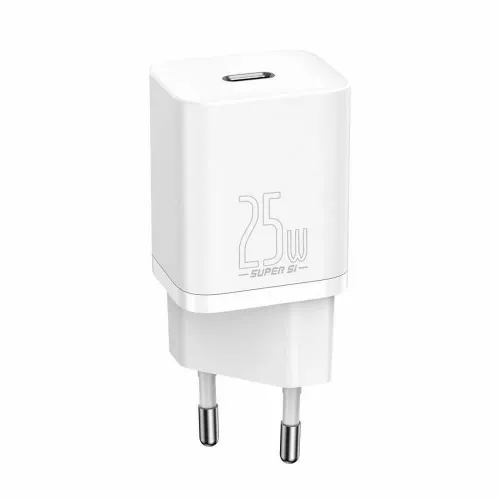 BASEUS zidni punjač tipa C Quick Charger 1C PD 25W bijeli CCSP020102/CCCJG25CE slika 1