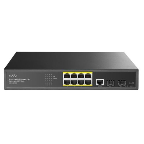 Cudy GS2008PS2 * 8-Port Layer 2 Managed Gigabit PoE+ Switch with 2 Gigabit SFP Slots, 120W slika 1