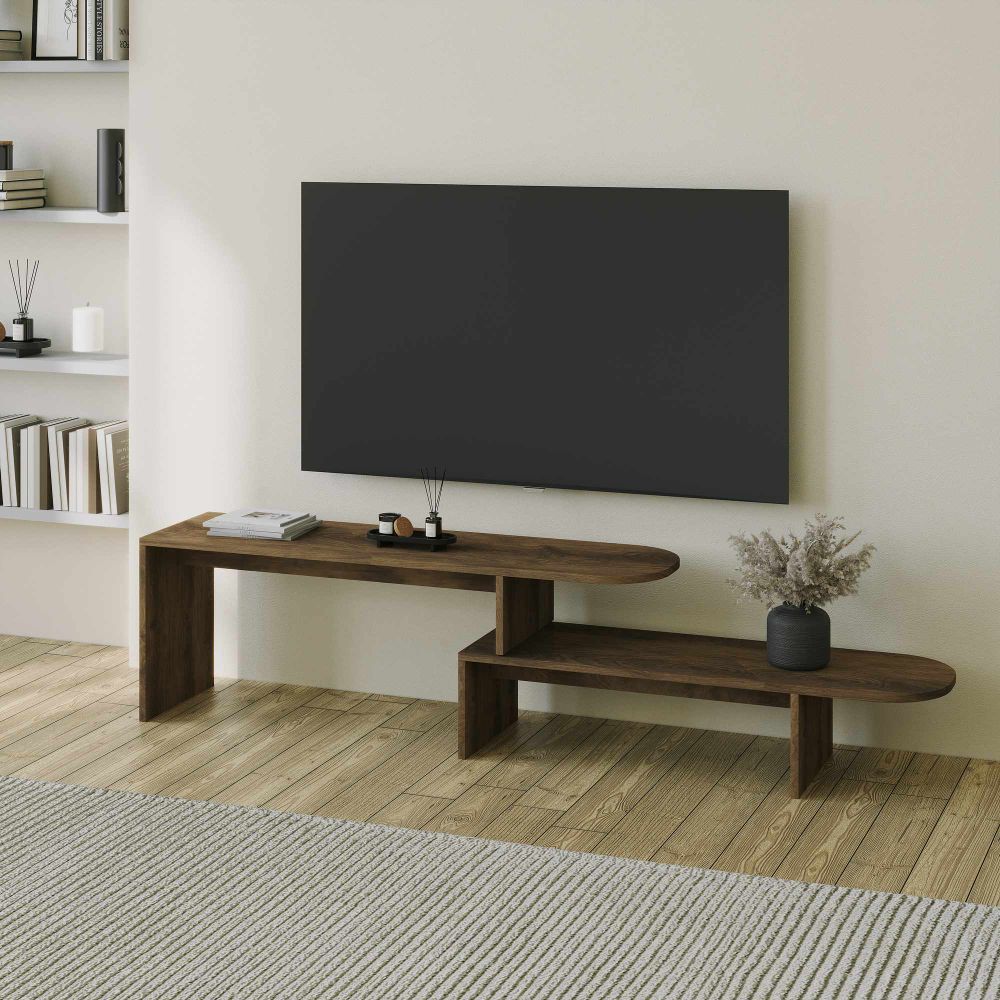TV Stalak Puzzle u Boji Oraha slika 1