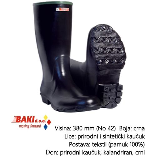 CIZMA VISOKA CRNA 41 70200 slika 1