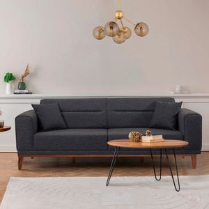 Atelier Del Sofa Liones-Anthracite Trosed na razvlačenje, Antracit