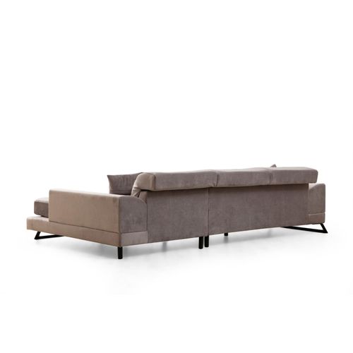 Atelier Del Sofa Kutna garnitura, Svijetlo siva, Frido Right (L3+Chl) slika 7