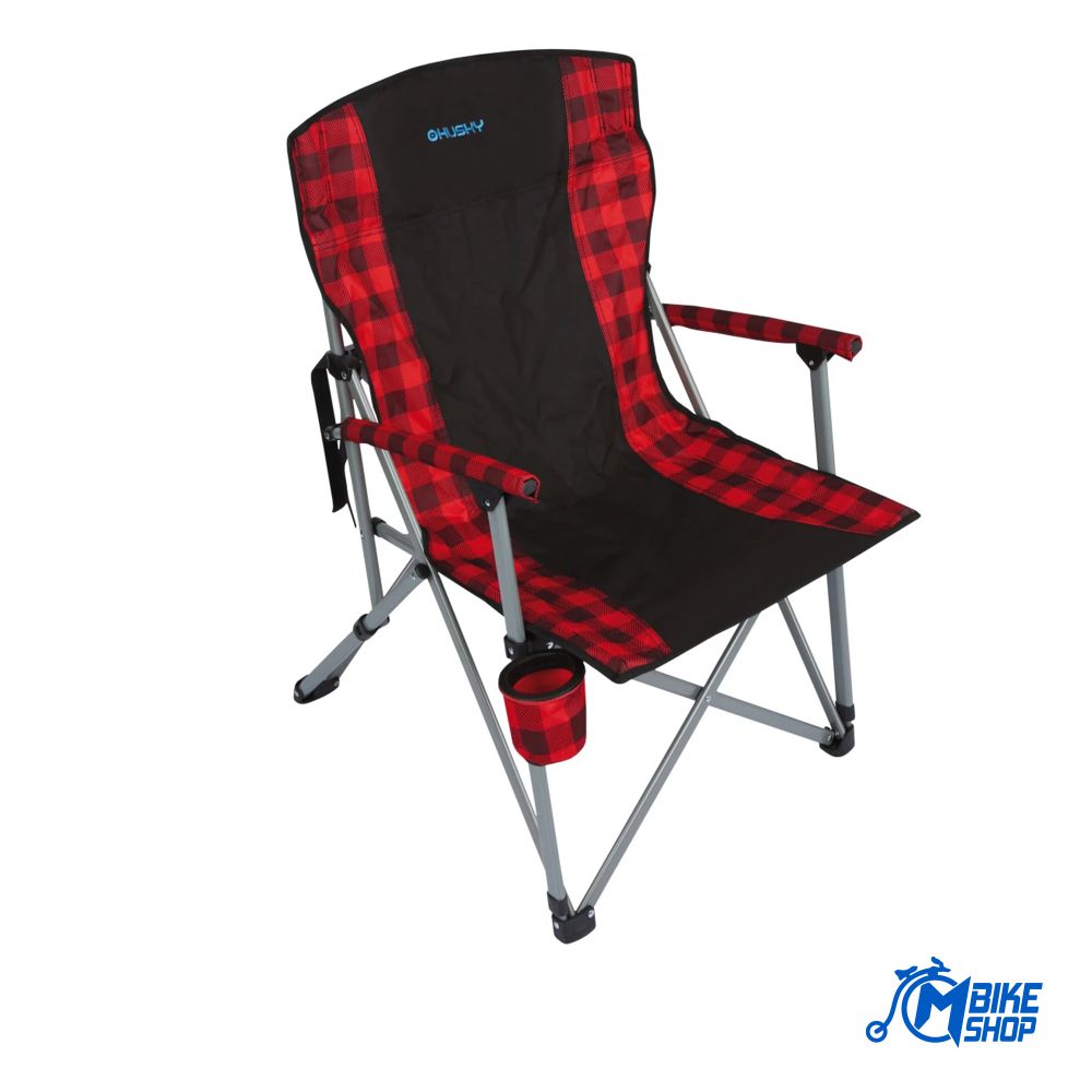 HUSKY Sklopiva stolica Moat Black/Red slika 1