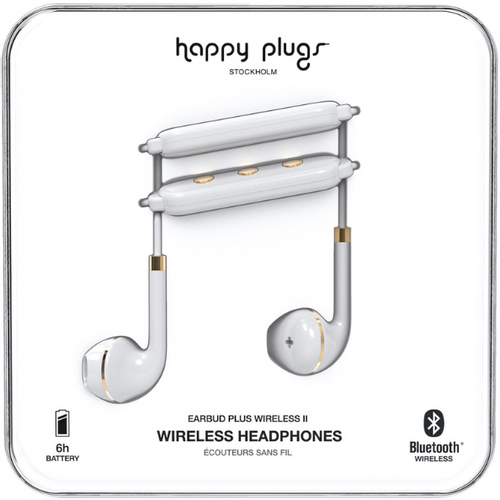 Happy Plugs, Wireless II, bežične slušalice, bijele slika 1