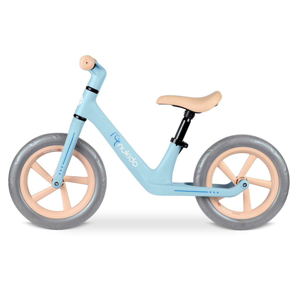 Nukido Light Flee bicikl bez pedala, plavo rozi slika 2