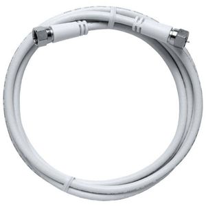 Axing SAT priključni kabel [1x F-muški konektor - 1x F-muški konektor] 1.50 m 85 dB  bijela