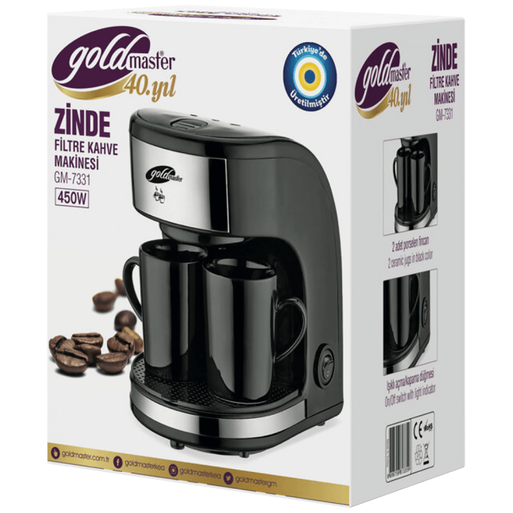 Goldmaster Aparat za filter kafu, priprema do 2 šolje, 450W, 320 ml - GM-7331G Zinde slika 2