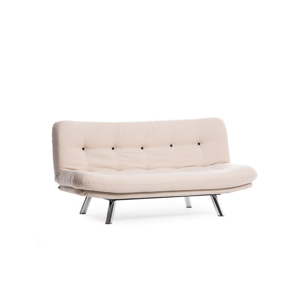 Misa Small Sofabed v3 - Krem Sofa na Razvlačenje za 3 Osobe slika 5
