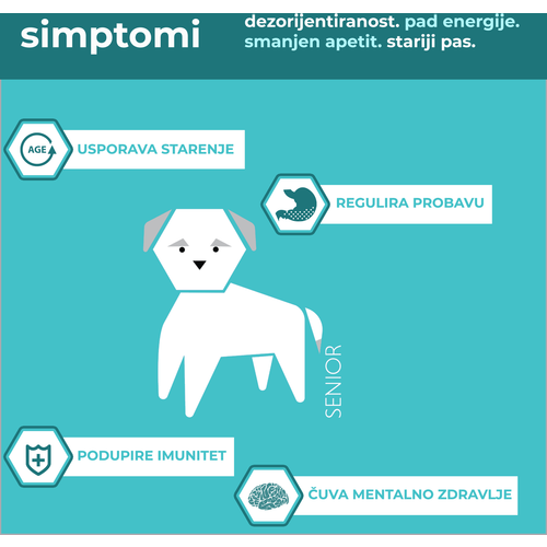 Apipet Senior, dodatak prehrani za starije pse, 120 kapsula slika 2