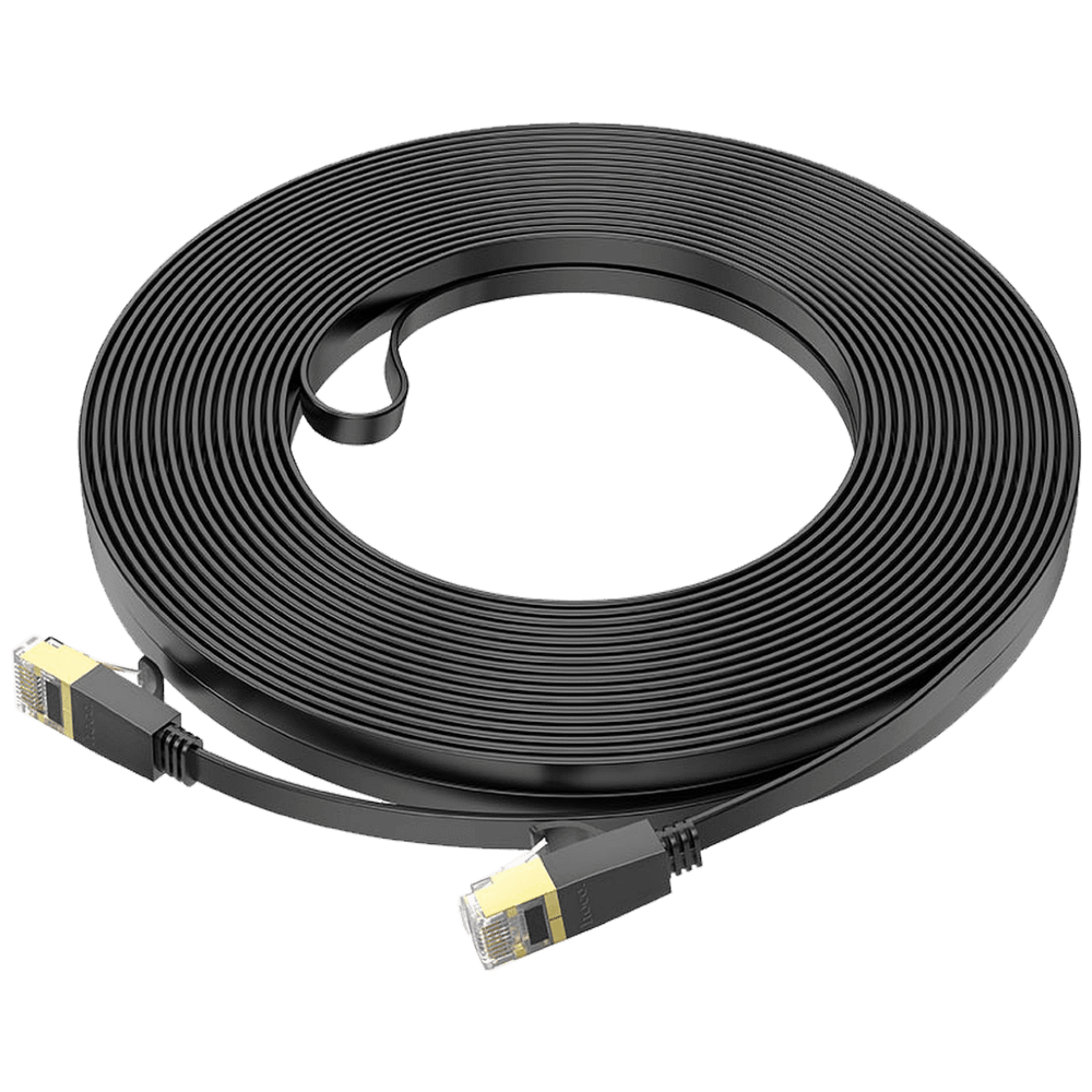 hoco. Mrežni kabl, CAT6, Gigabit Ethernet, flat, 20 met., crna - US07 General, 20 met. slika 3