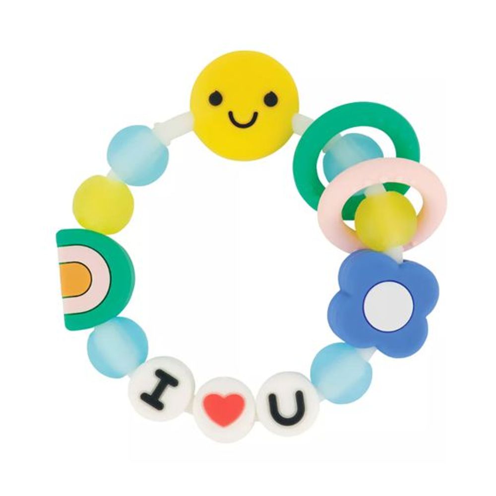 Infantino Silikonska glodalica za bebe I Love You slika 1