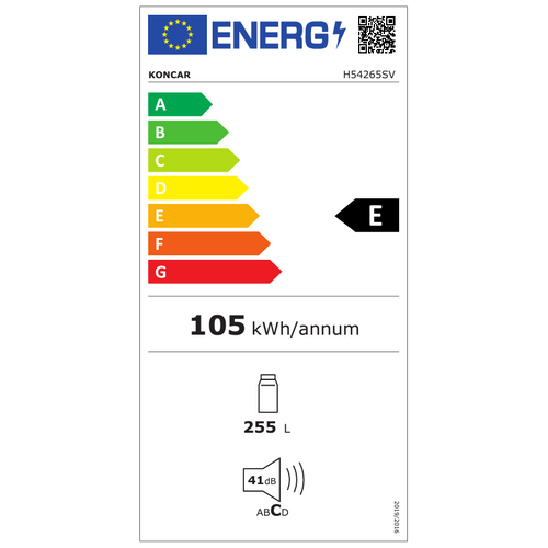 Končar hladnjak H54265SV slika 4