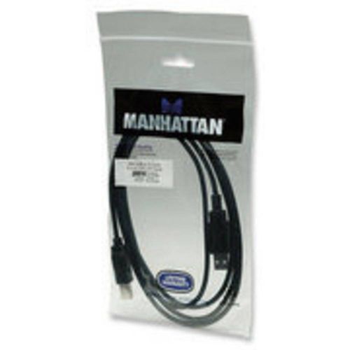 Manhattan USB kabel USB 2.0 USB-A utikač, USB-B utikač 1.80 m crna pozlaćeni kontakti, UL certificiran 333368-CG slika 3