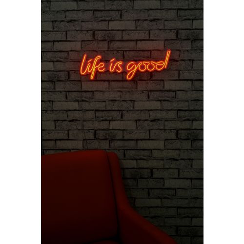 Wallity Ukrasna plastična LED rasvjeta, Life Is Good - Red slika 2