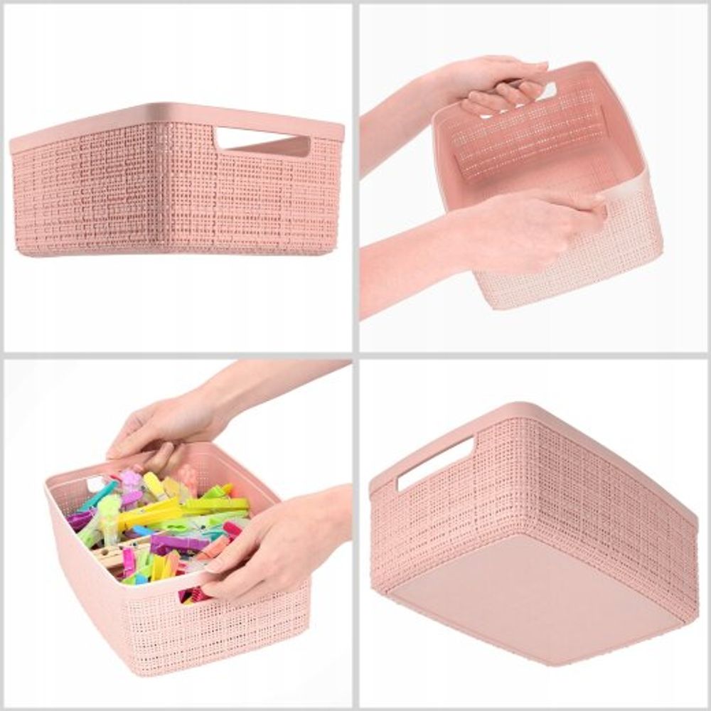 Curver Jute Korpa za odlaganje 5L pink slika 3