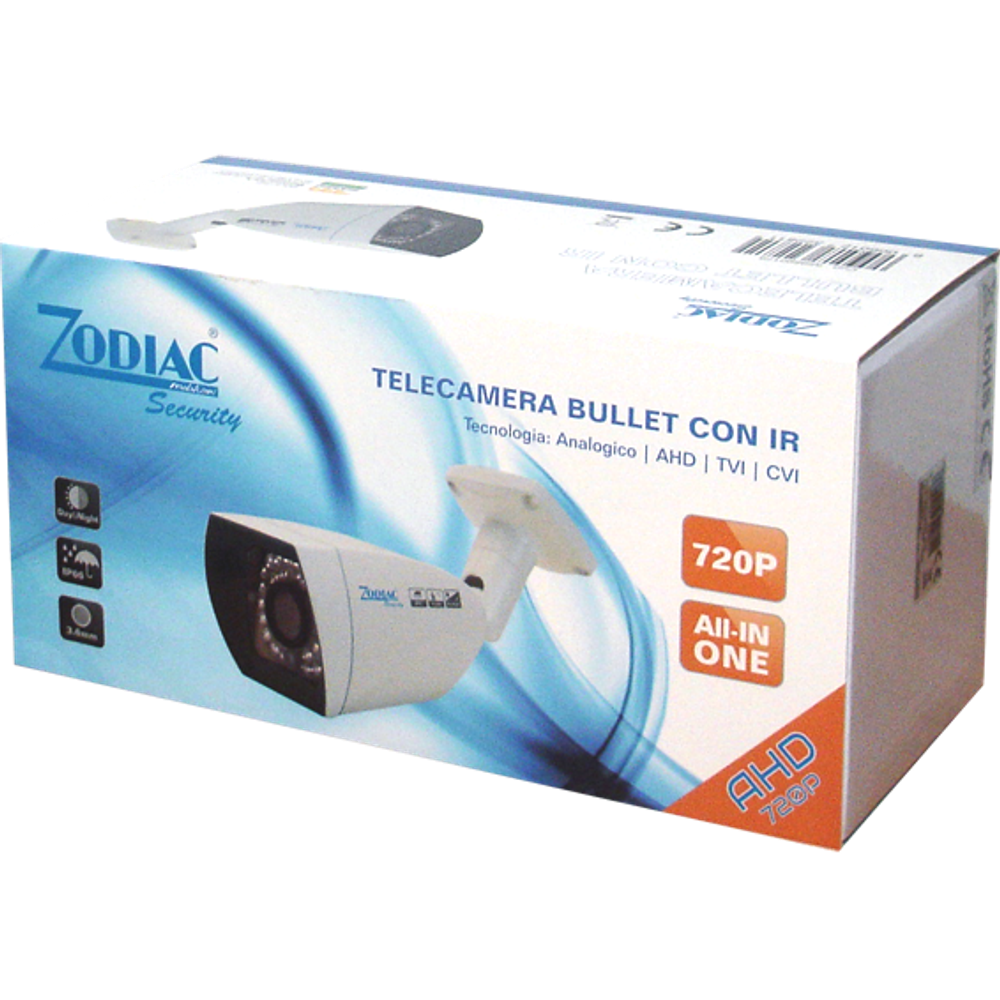 ZODIAC Vanjska kamera,D1/AHD/TVI/CVI,1.0Mpix,3,6mm,720p,IP66 - BULLET 3,6B4/1 slika 2