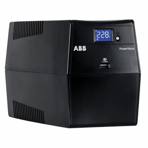 UPS ABB PowerValue 11LI Up 600VA 360W/Simulated Sine Wave/4 x IEC 320 C13 USB i RJ45 Serial slika 1