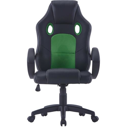 Igraća stolica od umjetne kože zelena slika 2