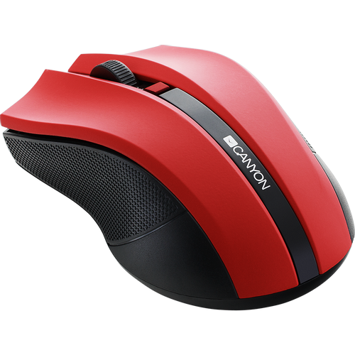 CANYON MW-5 2.4GHz wireless Optical Mouse with 4 buttons, DPI 800/1200/1600, Red, 122*69*40mm, 0.067kg slika 4