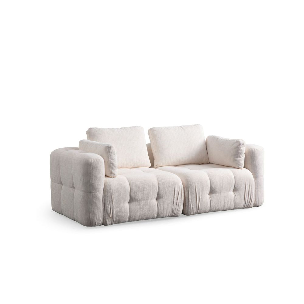 Amaris 2 Sjedala - Bijela 2-Sjedalna Sofa slika 4