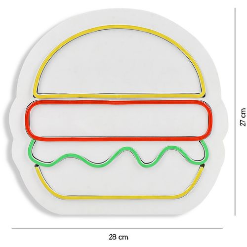 Wallity Zidna dekoracije svijetleća HAMBY, Hamburger - Multicolor slika 8